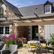 La chambre d’hôtes vue de la cour intérieure